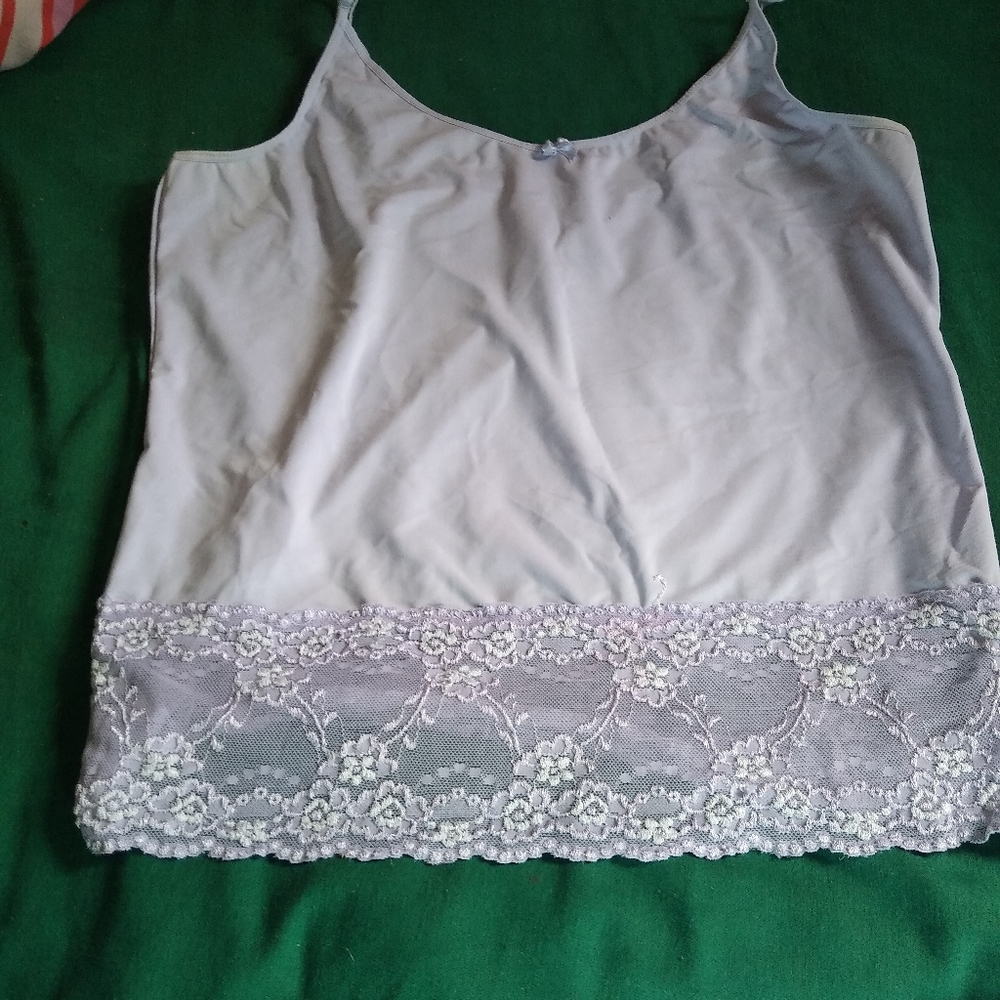 Lavender camisole top w/matching panty.
